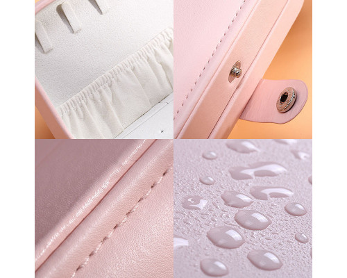 Шкатулка Casegrace SP-01161 для украшений и ювелирных изделий портативная 16*11*5 см Pink