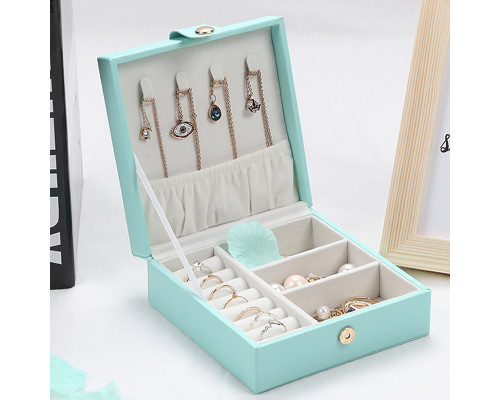 Шкатулка Casegrace SP-01176 для украшений и ювелирных изделий драгоценностей 12*12*5 см Blue