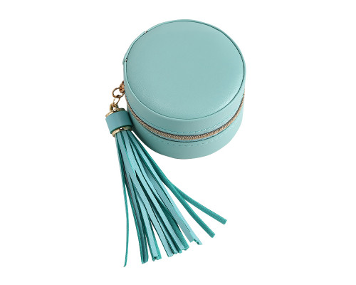 Шкатулка Casegrace SP-01205 для колец и ювелирных изделий портативная компактная 7*7*4,5 см Blue