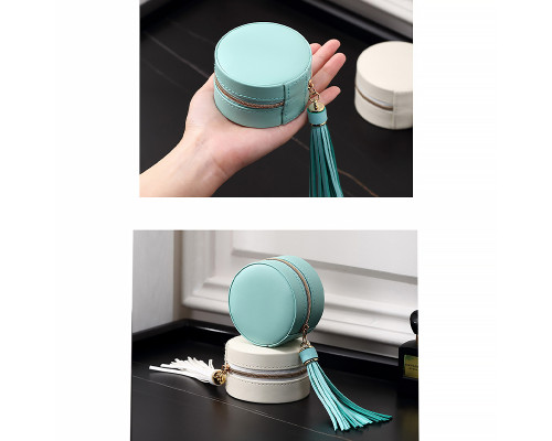 Шкатулка Casegrace SP-01205 для колец и ювелирных изделий портативная компактная 7*7*4,5 см Blue