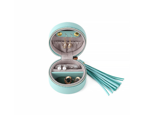 Шкатулка Casegrace SP-01205 для колец и ювелирных изделий портативная компактная 7*7*4,5 см Blue