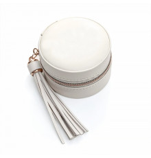 Шкатулка Casegrace SP-01205 для колец и ювелирных изделий портативная компактная 7*7*4,5 см White