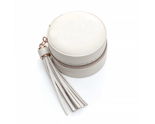 Шкатулка Casegrace SP-01205 для колец и ювелирных изделий портативная компактная 7*7*4,5 см White