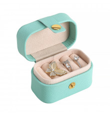 Шкатулка Casegrace SP-01244 для колец и ювелирных изделий портативная компактная 6,6*4*4,7 см Turquoise