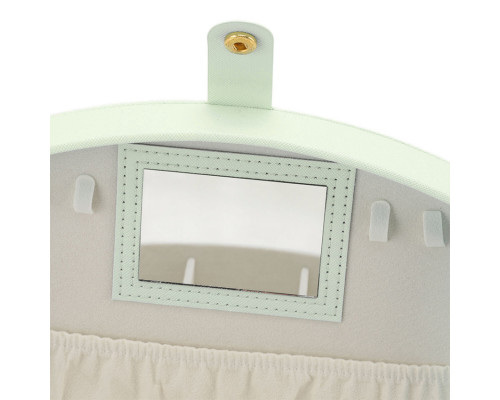 Шкатулка Casegrace SP-01245 для украшений и ювелирных изделий двохуровневая с зеркалом и ручкой 20*15*10 см Tiffany