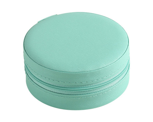 Шкатулка Casegrace SP-1257 для украшений и ювелирных изделий портативная круглая 11*11*5 см Turquoise