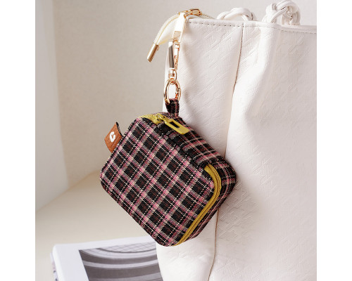 Шкатулка Casegrace SP-01282 для украшений и ювелирных изделий портативная на молнии 9,5*8*4 см