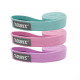 Набор резинок для фитнеса AOLIKES RB-3607 3шт Green+Pink+Violet