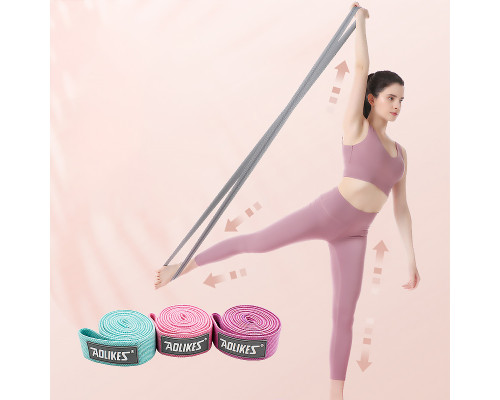 Набор резинок для фитнеса AOLIKES RB-3607 3шт Green+Pink+Violet