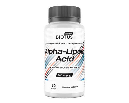 Альфа-ліпоєва кислота, Alpha Lipoic Acid, Biotus, 60 капсул