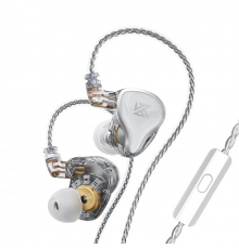 Навушники KZ ZAS з мікрофоном white