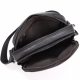 Шкіряна чоловіча сумка 17х21х5, барсетка через плече Tiding Bag 4134A чорна