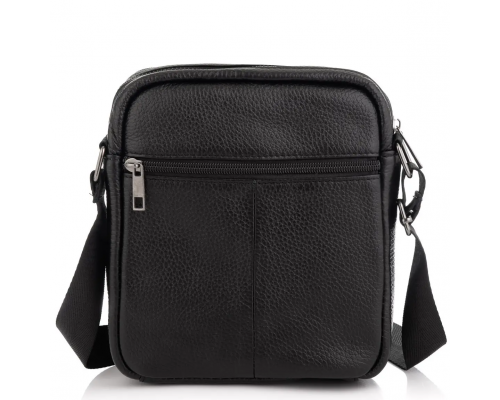 Сумка чоловіча через плече 17х21х5, барсетка для навчання, месенджер для телефону Tiding Bag IT-73302 чорна
