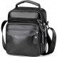 Чоловіча шкіряна барсетка через плече 17х21х9, месенджер з ручкою Bexhill Bx-54551 чорная