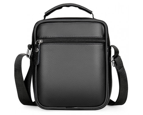 Чоловіча шкіряна барсетка через плече 17х21х9, месенджер з ручкою Bexhill Bx-54551 чорная