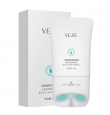 Крем для шеи VEZE Hexapeptide Beauty Neck Cream 110 г укрепляющий с массажной роликовой насадкой