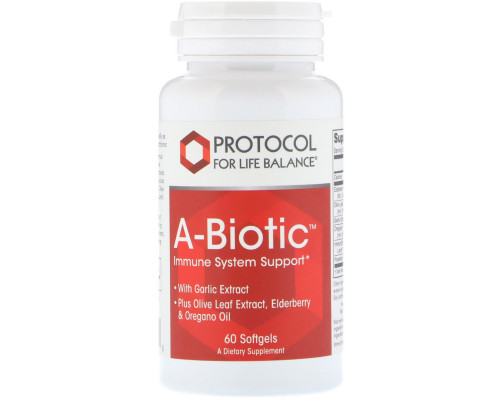 Формула для підтримки імунної системи, A-Biotic, Protocol for Life Balance, 60 капсул
