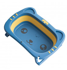 Детская складная ванночка Bestbaby BS-8766 Котик Blue