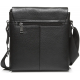 Чоловіча шкіряна сумка-месенджер, барсетка на одне плече 22x26x6 Tiding Bag 75-5271 чорна
