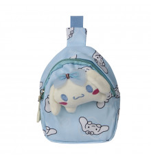 Детская сумка TD-34 Kuromi с аниме через плечо на одно отделение с ремешком Blue