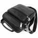 Чоловіча чорна шкіряна сумка-барсетка 22х24х8, месенджер Bexhill A25-228C чорний