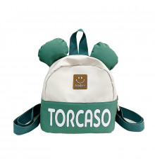 Детский рюкзак TD-620 на одно отделение с ремешком и ушками Green