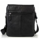 Чоловіча сумка шкіряна планшет 21х24х6, барсетка на одне плече Tiding Bag M1254A чорна
