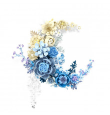 3D конструктор набор строительных блоков JIE-STAR 9094 Moon Flower 590 деталей пластиковый