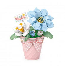 3D конструктор набор строительных блоков LOZ 8835 мини горечавка в горшке 210 деталей пластиковый