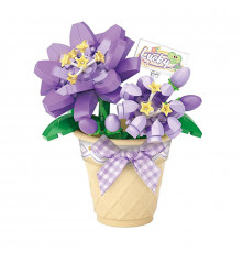 3D конструктор набор строительных блоков LOZ 8838 мини цветок в горшке 180 деталей пластиковый