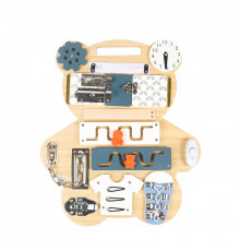 Детская развивающая игрушка Бизиборд XM-081 Мишка многофункциональный