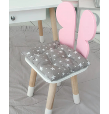 Подушка м'яка для дитячого стільчика 23х28, сіра