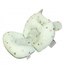 Матрасик коврик для ребенка в ванночку с креплениями Bestbaby 330P Blue Stars
