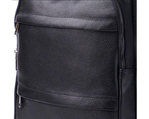 Чоловічий рюкзак для ноутбука та документів 28х42х18, сумка на спину з натуральної шкіри Tiding Bag B2-37342A