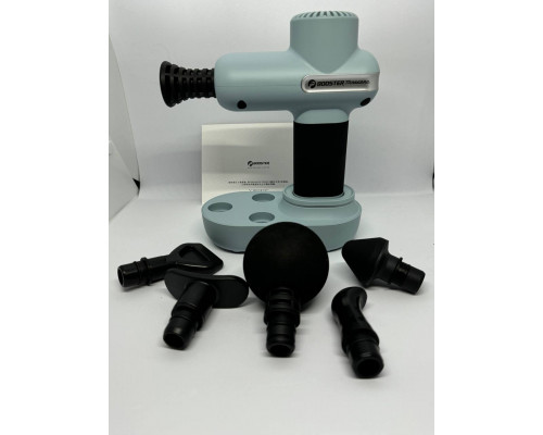 Портативний перкусійний масажер Booster Lightsaber Mini Green з подарунковим кейсом