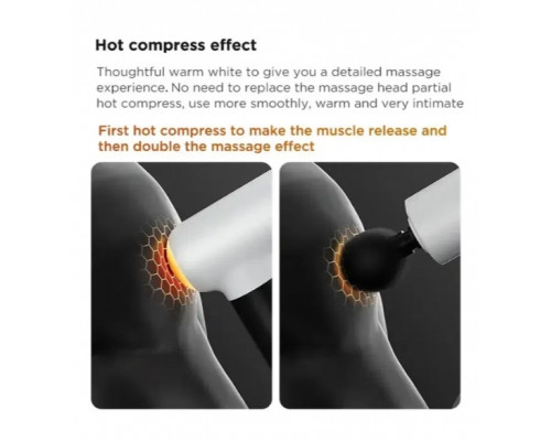 Бездротовий ударний масажер Booster MINI V3 (5 насадок)