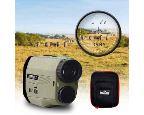Лазерний далекомір Artbull LS-1000 на 1000 метрів з кутом нахилу та швидкістю руху