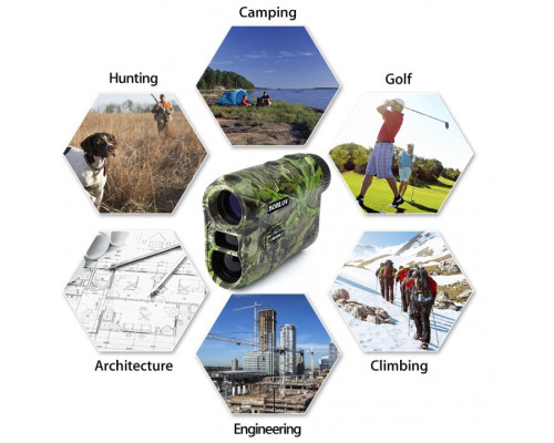 Професійний водонепроникний лазерний далекомір Boblov NK-1000 з вимірюванням кута та швидкості, дальність до 1000 метрів.