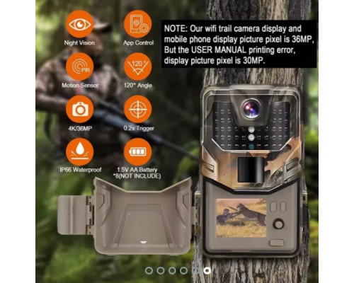 Фотопастка Suntek HC 900A з кутом огляду 120°, нічною зйомкою та датчиком руху для полювання і спостереження.