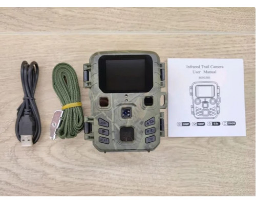 Фотопастка Suntek Mini 300 (301) — камера для охорони з датчиком руху, нічним зніманням і захистом IP66, кут огляду 70°, дальність до 20 м.