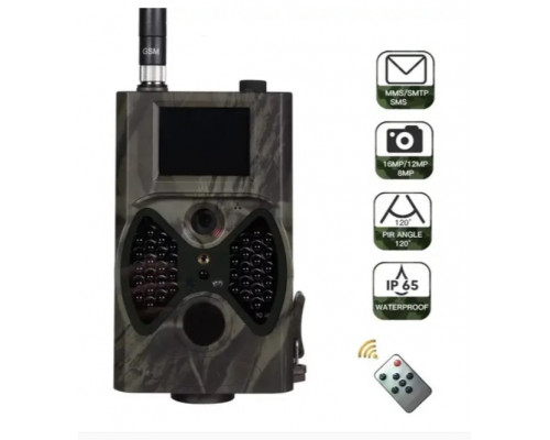 Фотопастка Suntek HC 300M з кутом огляду 120°, передача даних через GSM, нічна зйомка та датчик руху.