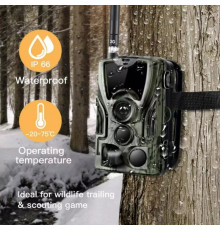 Фотопастка Suntek HC 801M з GSM модулем G2, огляд 120°, нічна зйомка, датчик руху, захист IP65, дальність 25 м.