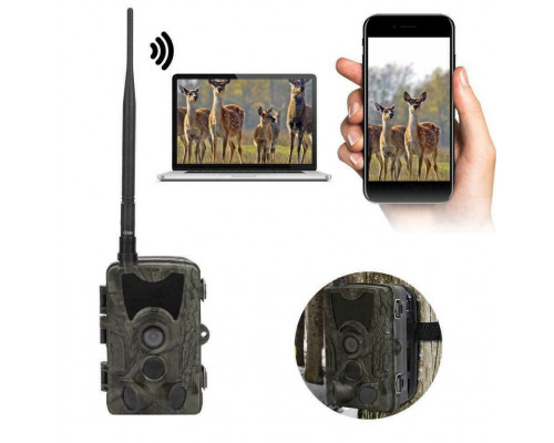 Фотопастка Suntek HC 801M з GSM модулем G2, огляд 120°, нічна зйомка, датчик руху, захист IP65, дальність 25 м.