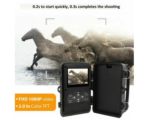 Фотопастка Suntek HC 801M з GSM модулем G2, огляд 120°, нічна зйомка, датчик руху, захист IP65, дальність 25 м.