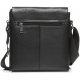 Чоловіча сумка планшет через плече 23х26х6, шкіряна барсетка Tiding Bag SK A75-181 чорна