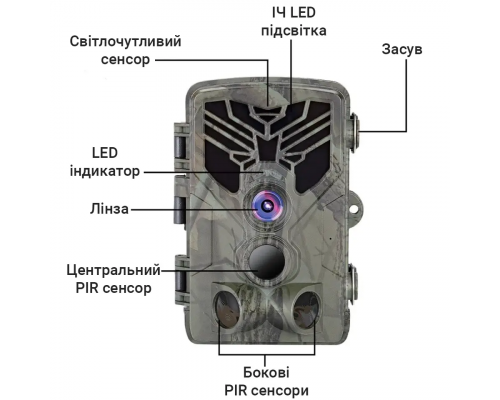 Фотоловушка Suntek HC-810M Li – автономна камера з датчиком руху та підтримкою Li батареї