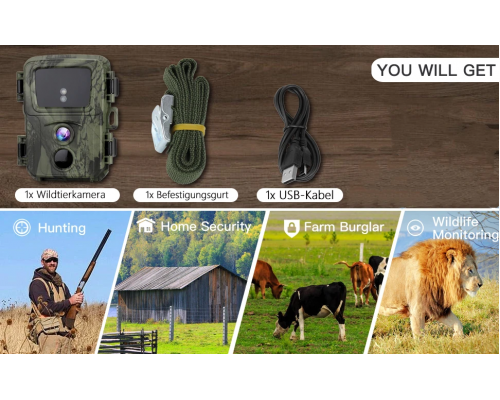 Фотопастка Suntek Mini 600: датчик руху, нічна зйомка, захист IP65