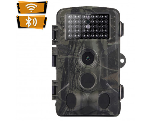 Фотопастка Suntek WiFi802 Plus з дальністю до 20 м, кут огляду 90°, захист IP65.