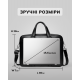 Чоловіча шкіряна класична сумка для ноутбука та документів 40x30x8, вмісткий портфель для паперів KL-63834, чорний