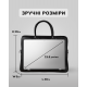 Шкіряна чоловіча сумка для ноутбука 40х30х8, офісний діловий портфель Tiding Bag M364A чорний